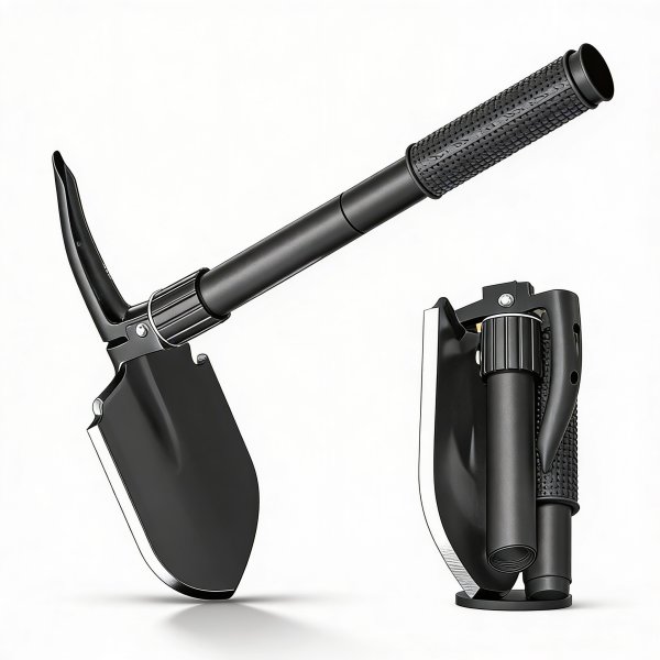 1pc Pala de Camping Plegable Multifuncional